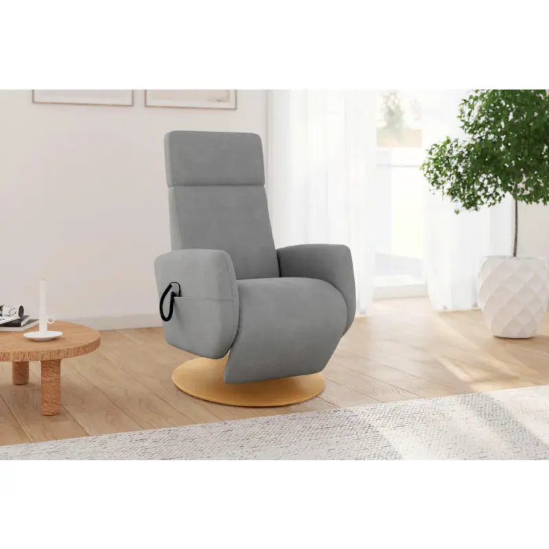 Relaxsessel in Textil Grau