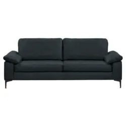 3-Sitzer-Sofa in Echtleder Dunkelblau
