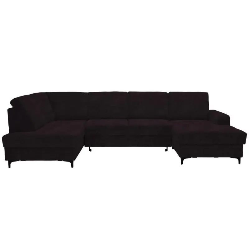 Wohnlandschaft in Flachgewebe Aubergine