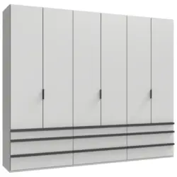 Faltt&uuml;renschrank in Wei&szlig;