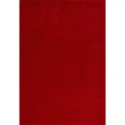 Webteppich 140/200 cm Uni Rot