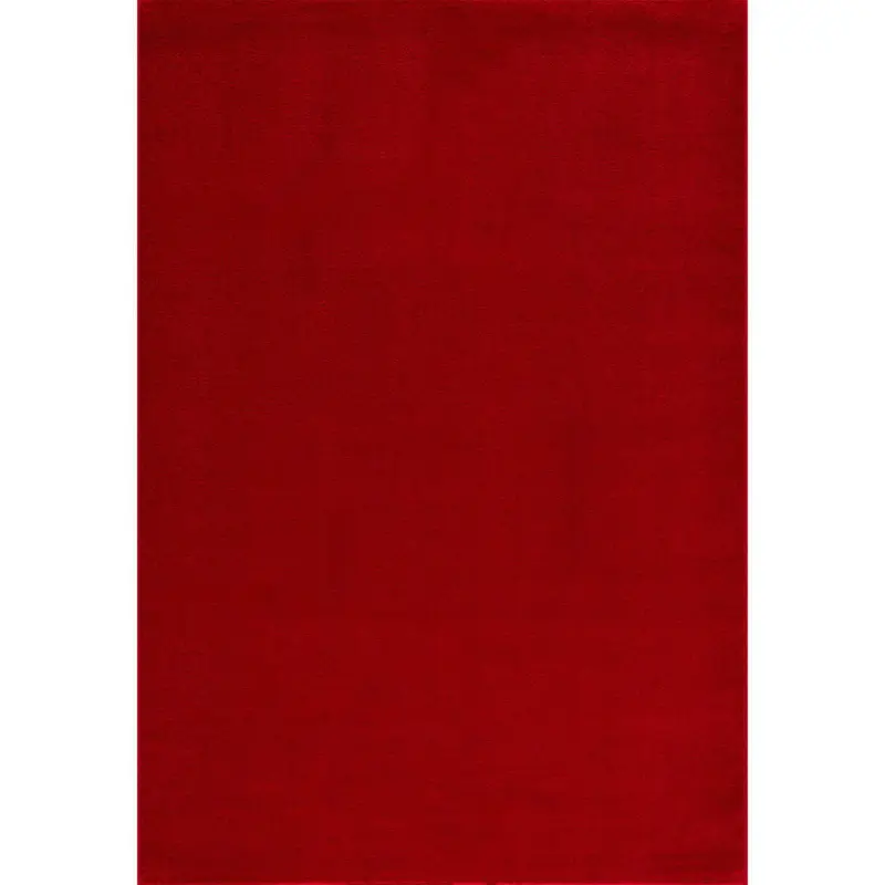 Webteppich 140/200 cm Uni Rot
