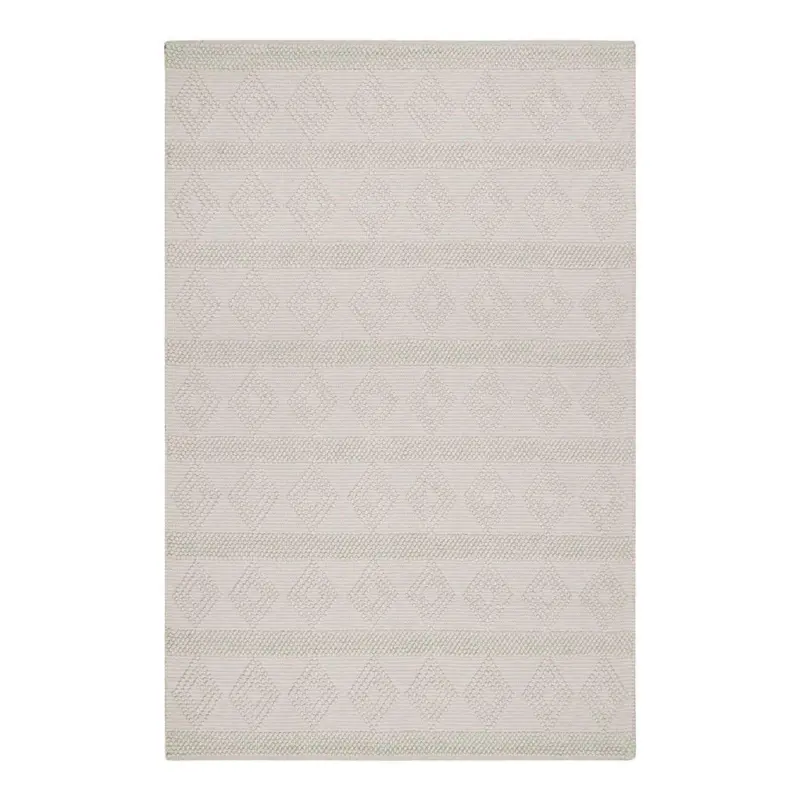 Handwebteppich 80/150 cm Emmy Creme