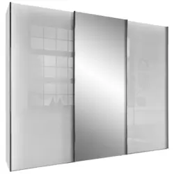 Schwebet&uuml;renschrank in Wei&szlig;