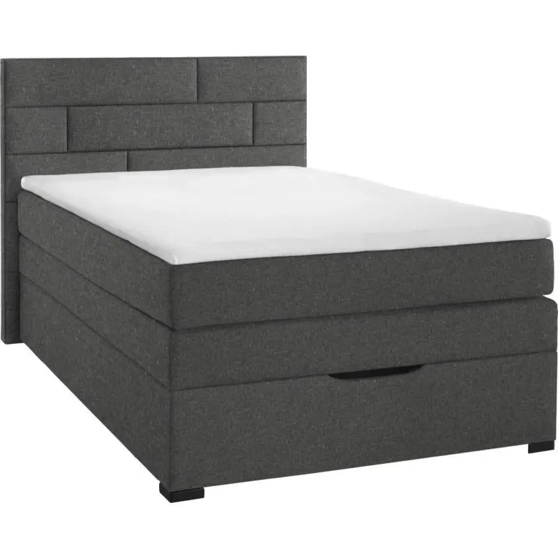 Boxspringbett 120/200 cm in Hellgrau