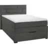 Boxspringbett 120/200 cm in Hellgrau