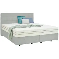 Boxspringbett 180/200 cm in Hellgrau