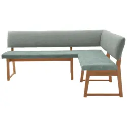 Eckbank 220/150 cm in Mintgr&uuml;n, Wildeiche