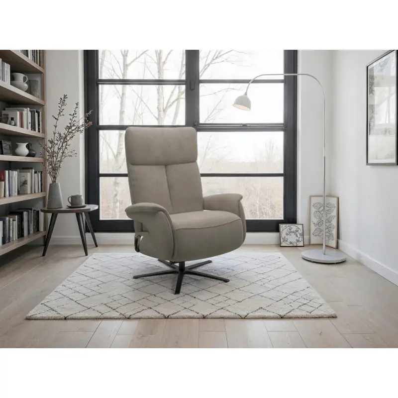 Relaxsessel in Textil Schlammfarben