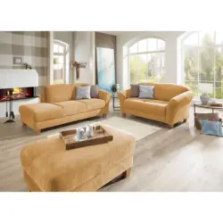 R&eacute;camiere in Flachgewebe Senfgelb