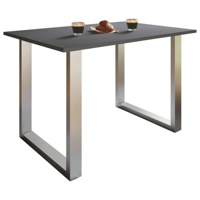 Esstisch in Metall, Holzwerkstoff 80/50/76 cm