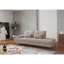 R&eacute;camiere in Flachgewebe Greige