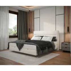 Boxbett 160/200 cm in Creme
