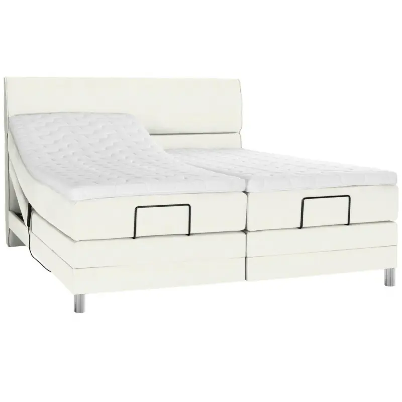 Boxspringbett 180/200 cm in Wei&szlig;