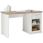 XXXLutz Lauterach - Ihr M&ouml;belhaus bei Bregenz Schreibtisch 135/59/76 cm Grau, Wei&szlig; Stauraum