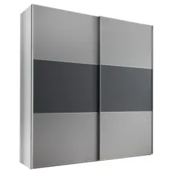 Schwebet&uuml;renschrank in Anthrazit, Hellgrau