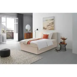 Boxbett 140/200 cm in Creme