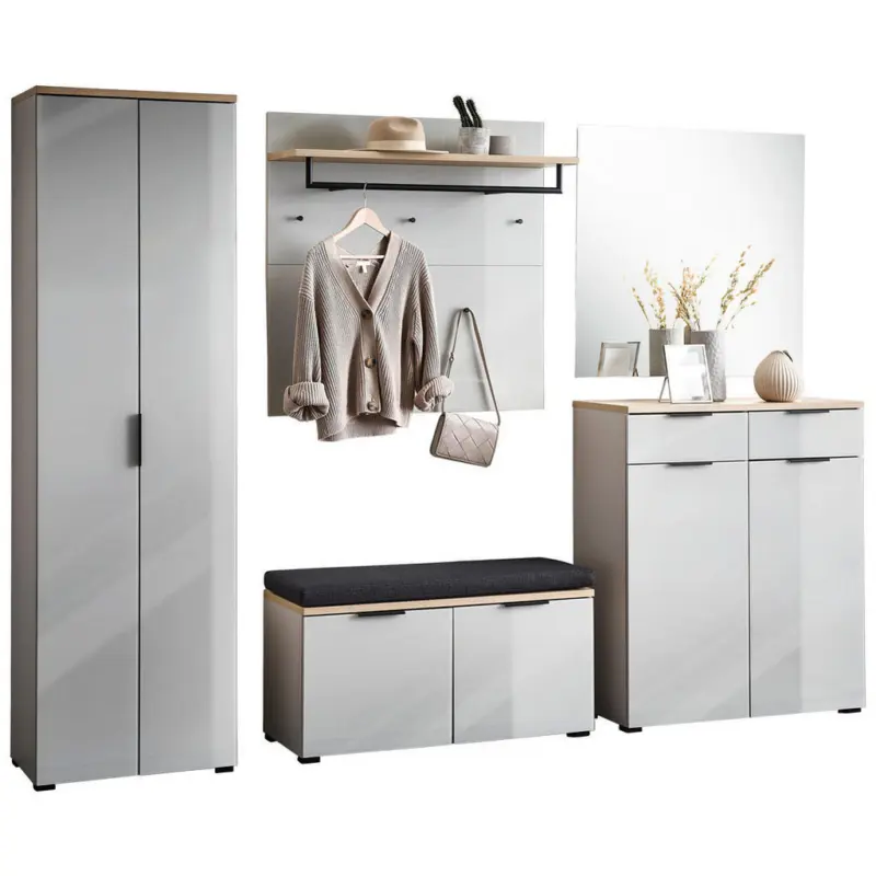 Garderobe 6-teilig in 265/197/40 cm