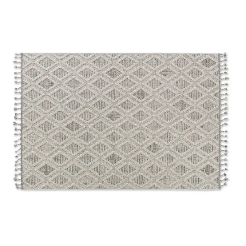 Webteppich 160/230 cm Hellgrau