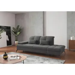 R&eacute;camiere in Flachgewebe Grau