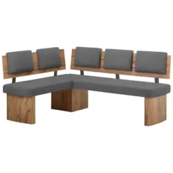 Eckbank 140/180 cm in Eichefarben, Graubraun