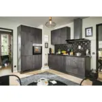XXXLutz Lauterach - Ihr M&ouml;belhaus bei Bregenz Eckk&uuml;che 120/220 cm in Graphitfarben, Schwarz, Lavagrau