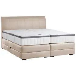 Boxspringbett 200/200 cm in Beige
