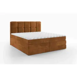 Boxspringbett 180/200 cm in Orange