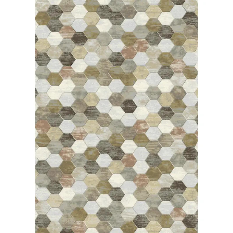 Webteppich 133/195 cm Catania Braun, Creme, Beige