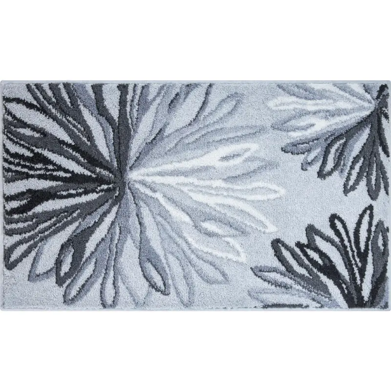 Badteppich Anthrazit, Grau 70/120 cm