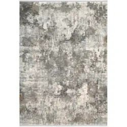 Webteppich 140/200 cm Elandor Grau, Hellgrau, Beige