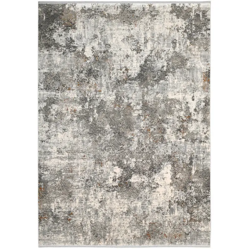 Webteppich 140/200 cm Elandor Grau, Hellgrau, Beige