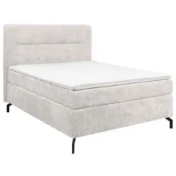 Boxspringbett 140/200 cm in Hellgrau