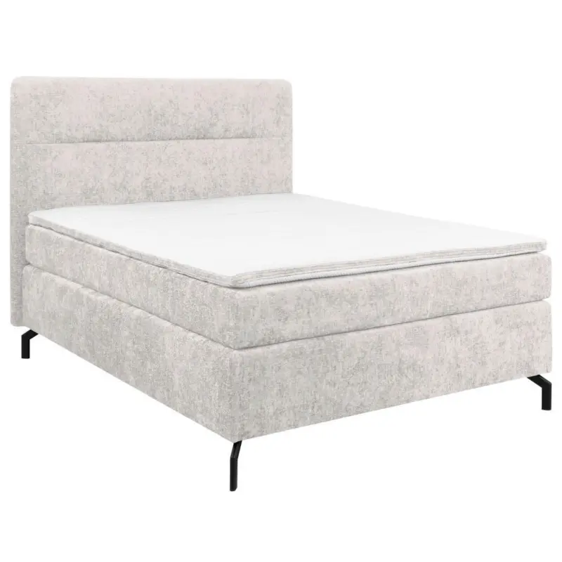 Boxspringbett 140/200 cm in Hellgrau
