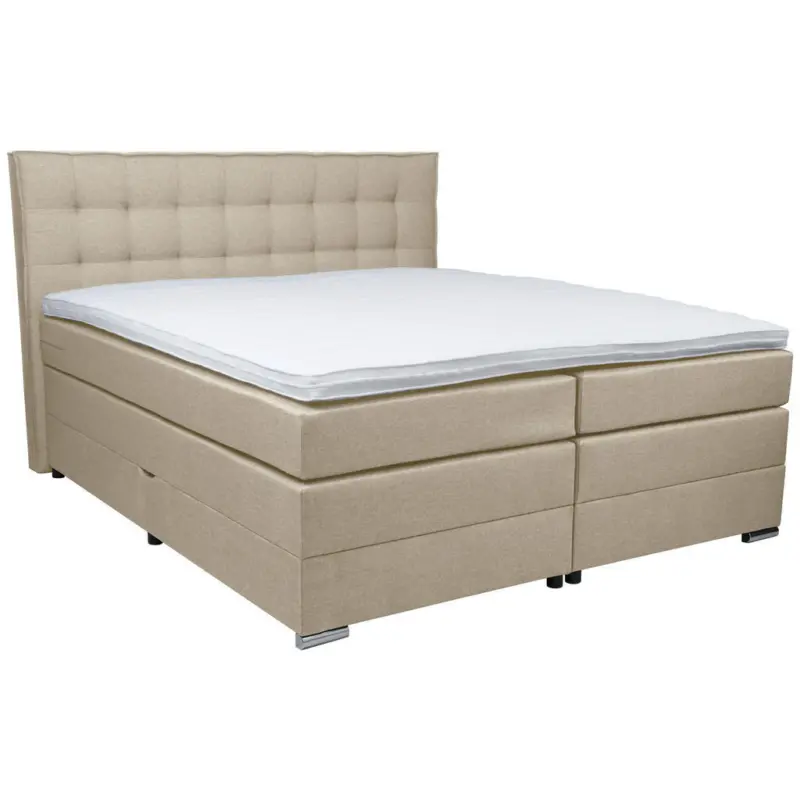 Boxspringbett 180/200 cm in Beige