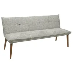 Sitzbank 179/86/65 cm in Eichefarben, Hellgrau