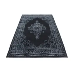 Webteppich 120/170 cm Marrakesh Grau, Schwarz