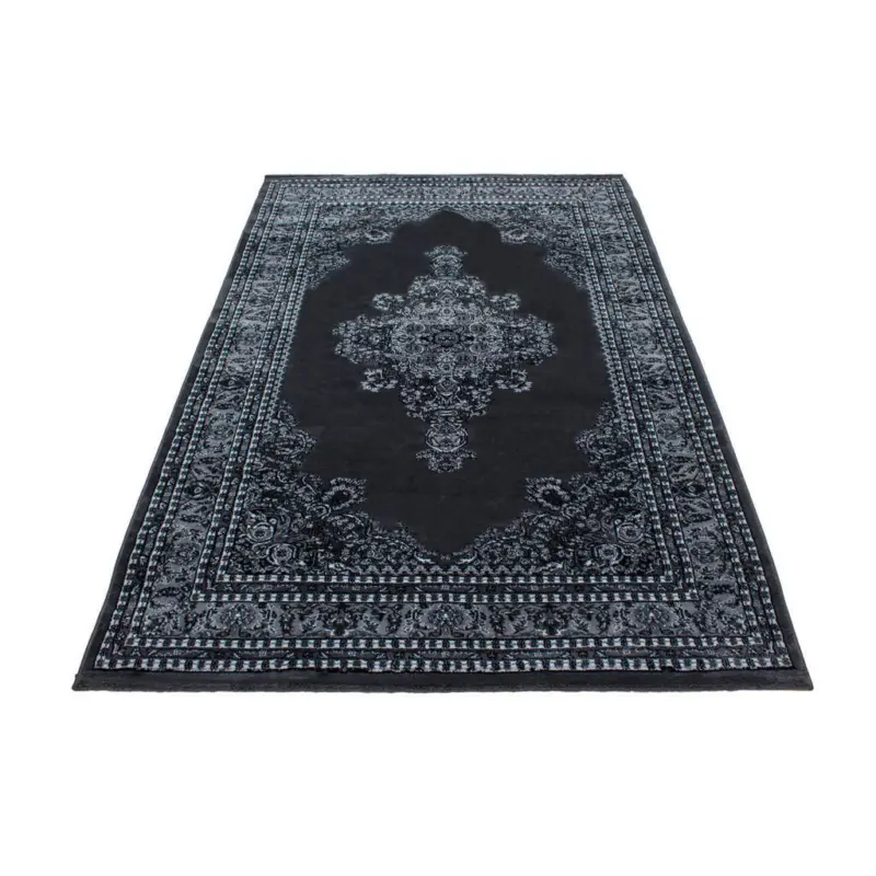 Webteppich 120/170 cm Marrakesh Grau, Schwarz