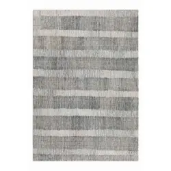 Flachwebeteppich 160/230 cm Hamptons Forty Creme, Dunkelgrau, Beige