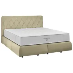 Boxspringbett 200/200 cm in Creme