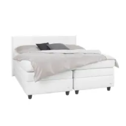 Boxspringbett 180/200 cm in Wei&szlig;