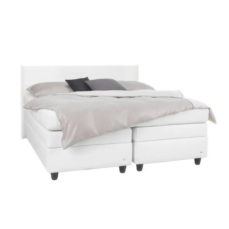 Boxspringbett 180/200 cm in Wei&szlig;