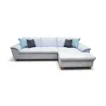 XXXLutz Lauterach - Ihr M&ouml;belhaus bei Bregenz Ecksofa in Mikrofaser Pastellblau 279/170 cm