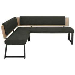 Eckbank 170/190 cm in Dunkelgr&uuml;n