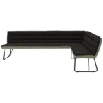 XXXLutz Lauterach - Ihr M&ouml;belhaus bei Bregenz Eckbank 304/184 cm in Anthrazit, Edelstahlfarben, Greige