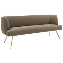 Sitzbank 200/87/64 cm in Edelstahlfarben, Fango