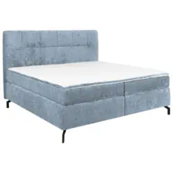 Boxspringbett 180/200 cm in Hellblau
