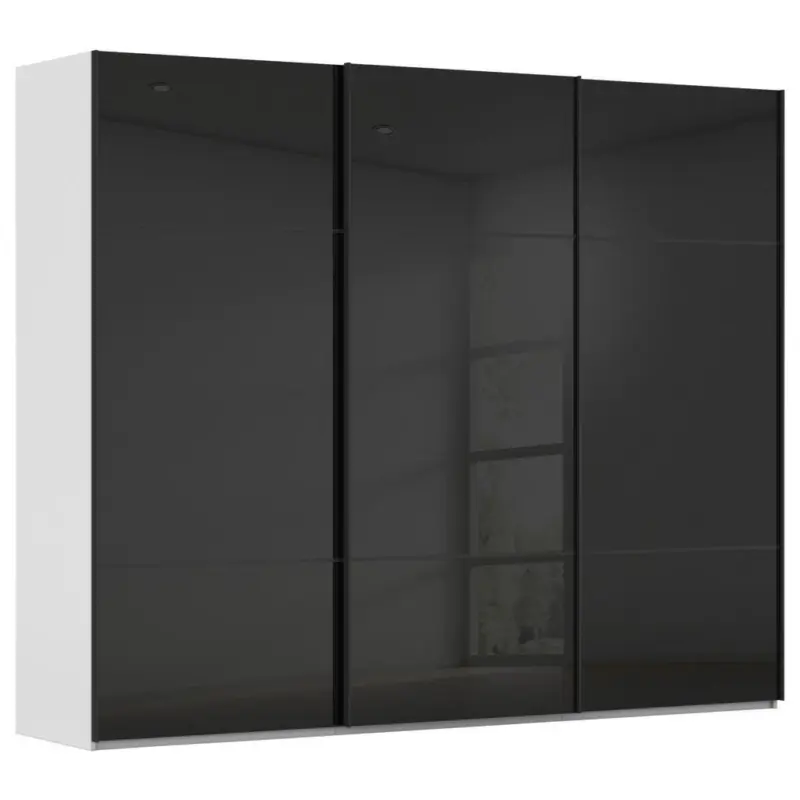 Schwebet&uuml;renschrank in Grau, Schwarz