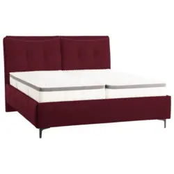 Polsterbett Matratze, Lattenrost, Topper Bordeaux 200/200 cm