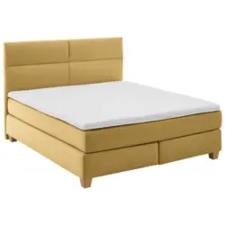 Boxspringbett 180/200 cm in Currygelb